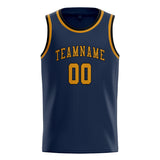 Custom Blue & Yellow Colors Design Sports Basketball Jersey