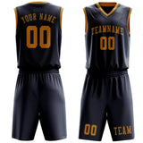 Custom Blue Yellow Basketball Set