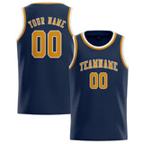 Custom Blue & Yellow Colors Design Sports Basketball Jersey