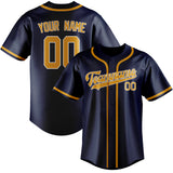 Custom Blue & Yellow Colors Design Sports Baseball Jersey