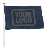 Custom Blue Dark Grey Flag