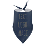 Custom Blue Dark Grey Pet Scarf