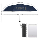 Custom Blue Dark Grey Automatic Umbrella