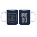 Custom Blue Gray Mug