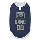 Custom Blue Gray Pet Vest