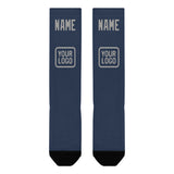 Custom Blue Gray Knee-High Sock