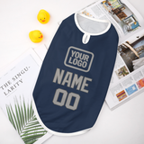 Custom Blue Gray Pet Vest