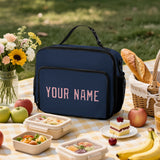Custom Blue Light Pink Lunch Bag