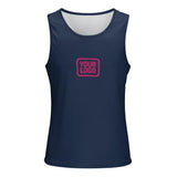 Custom Blue Pink Men's Tank Top