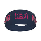 Custom Blue Pink Sports headband