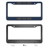 Custom Blue Khaki License Plate Frame