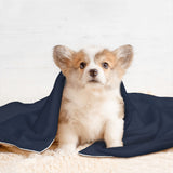 Custom Blue Khaki Pet Blanket