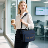 Custom Blue Khaki Lunch Bag