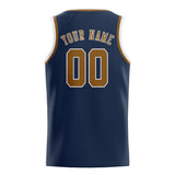 Custom Blue & Khaki Colors Design Sports Basketball Jersey