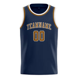 Custom Blue & Khaki Colors Design Sports Basketball Jersey