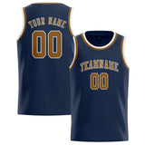 Custom Blue & Khaki Colors Design Sports Basketball Jersey