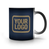 Custom Blue Light Khaki Magic Mug