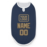 Custom Blue Light Khaki Pet Vest