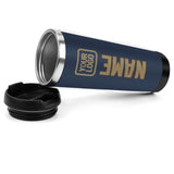 Custom Blue Light Khaki Stainless Steel Water Cup