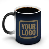 Custom Blue Light Khaki Magic Mug