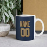 Custom Blue Light Khaki Mug