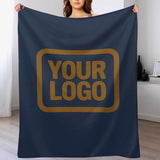 Custom Blue Khaki Blanket