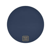 Custom Blue Light Khaki Round Table Cloth