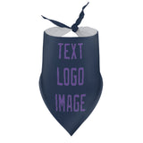 Custom Blue Light Purple Pet Scarf
