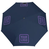 Custom Blue Light Purple Automatic Umbrella
