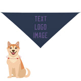 Custom Blue Light Purple Pet Scarf