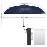 Custom Blue Light Purple Automatic Umbrella