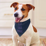 Custom Blue Light Purple Pet Scarf