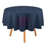 Custom Blue Purple Round Table Cloth