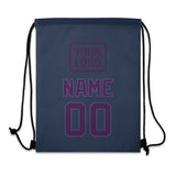 Custom Blue Purple Drawstring Bag