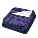 Custom Blue Light Purple Blanket