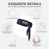 Custom Blue Gold Headband