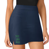 Custom Blue Emerald Green A-Line Skort