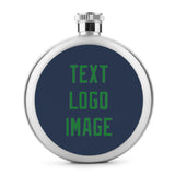 Custom Blue Emerald Green Hip Flask