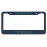 Custom Blue Emerald Green License Plate Frame