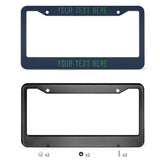 Custom Blue Emerald Green License Plate Frame