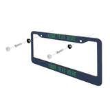 Custom Blue Emerald Green License Plate Frame
