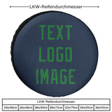 Custom Blue Emerald Green Truck Tires
