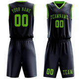 Custom Blue Emerald Green Basketball Set