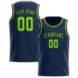 Custom Blue & Emerald Green Colors Design Sports Basketball Jersey