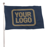 Custom Blue Light Khaki Flag