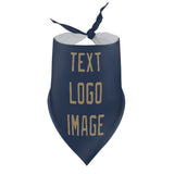 Custom Blue Light Khaki Pet Scarf