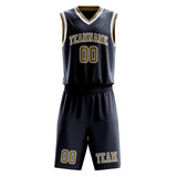 Custom Blue Light Khaki Basketball Set