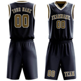 Custom Blue Light Khaki Basketball Set