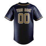 Custom Blue & Light Khaki Colors Design Sports Baseball Jersey
