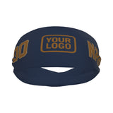 Custom Blue Khaki Sports headband